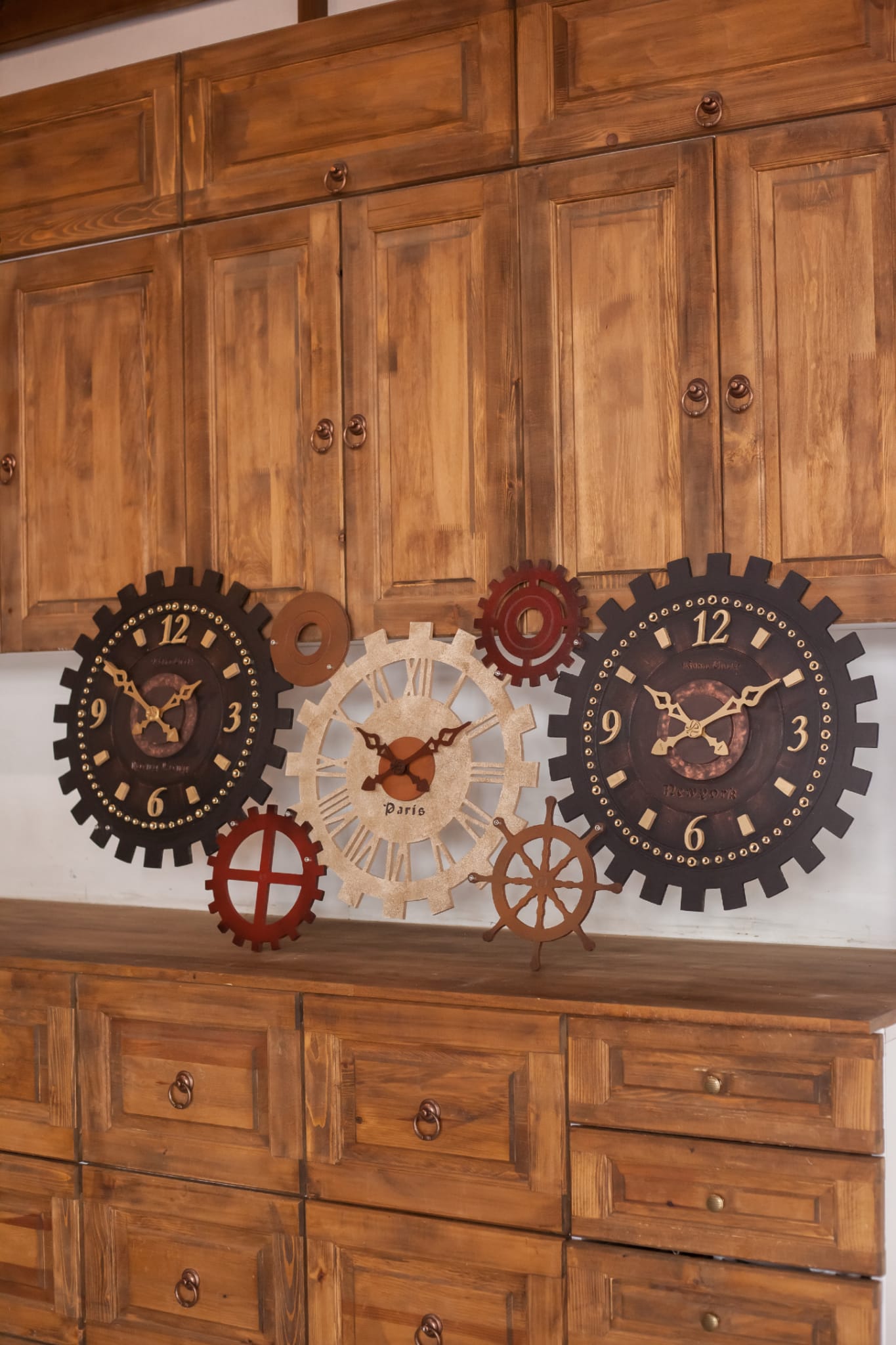 İmpeller 2 küçük Duvar Saati 145x65cm (Kopya)