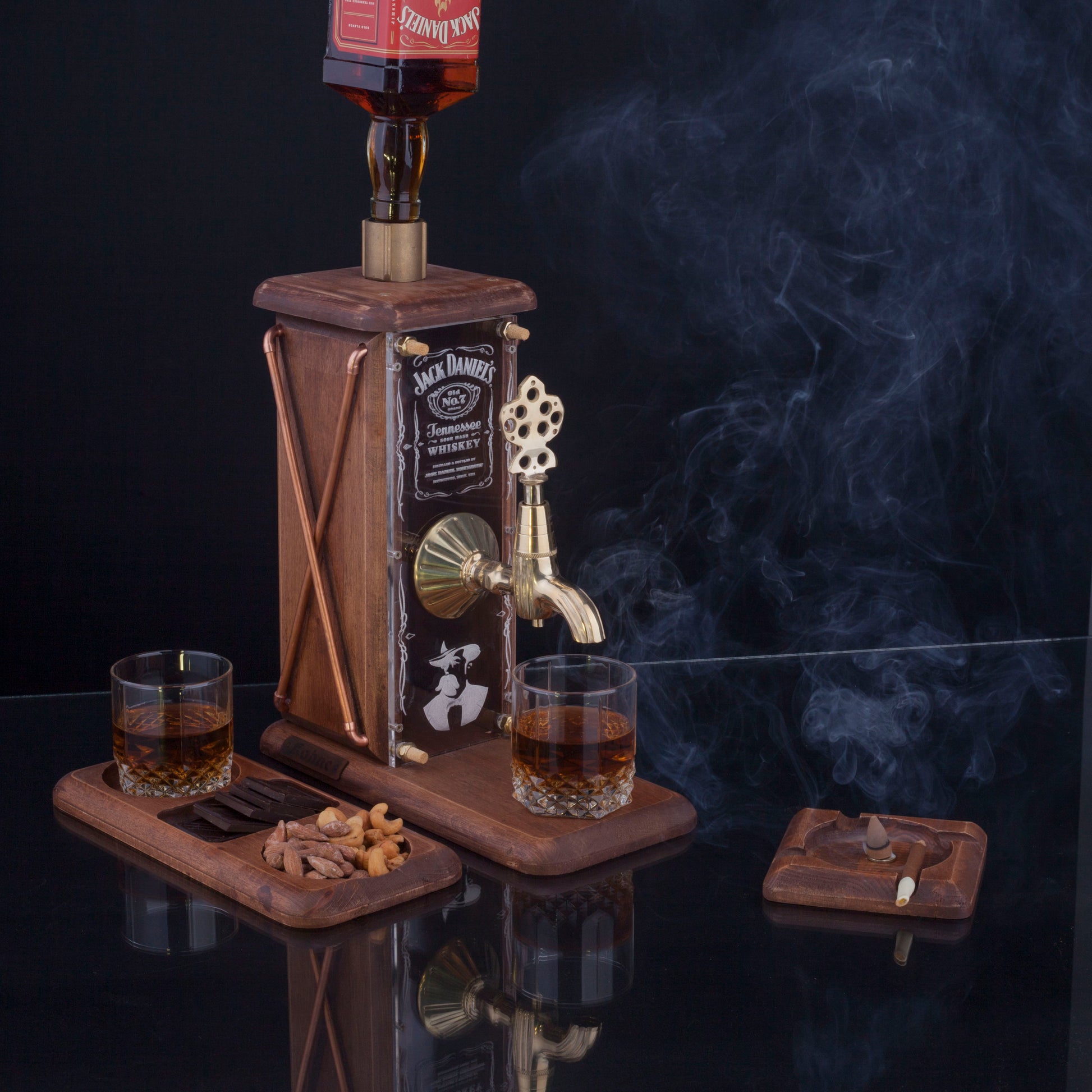 Kahve Altın Viski Çeşmesi (Jack Daniels Temalı)