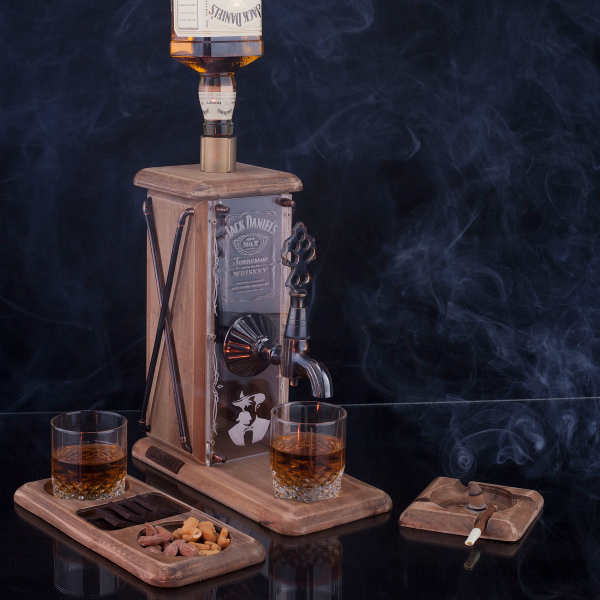 Oak Sİyah Viski Çeşmesi (Jack Daniels Temalı)