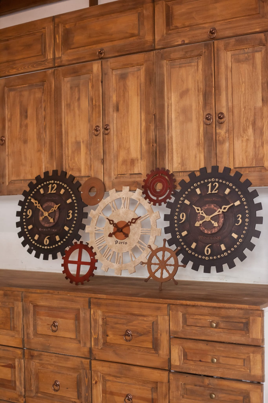 İmpeller 2 küçük Duvar Saati 145x65cm (Kopya)