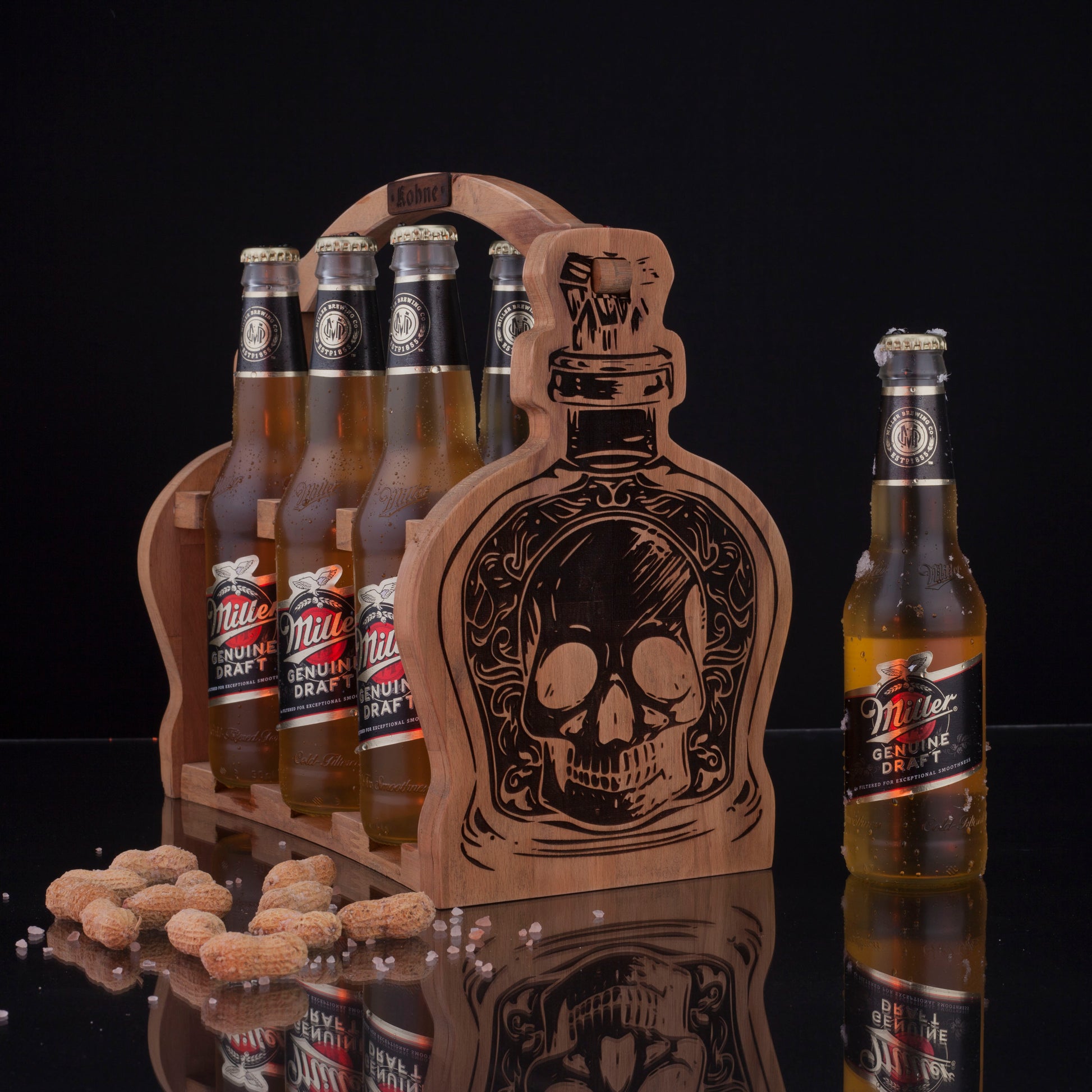 Kohneatelier Skull Bİra Taşıyıcı Oak