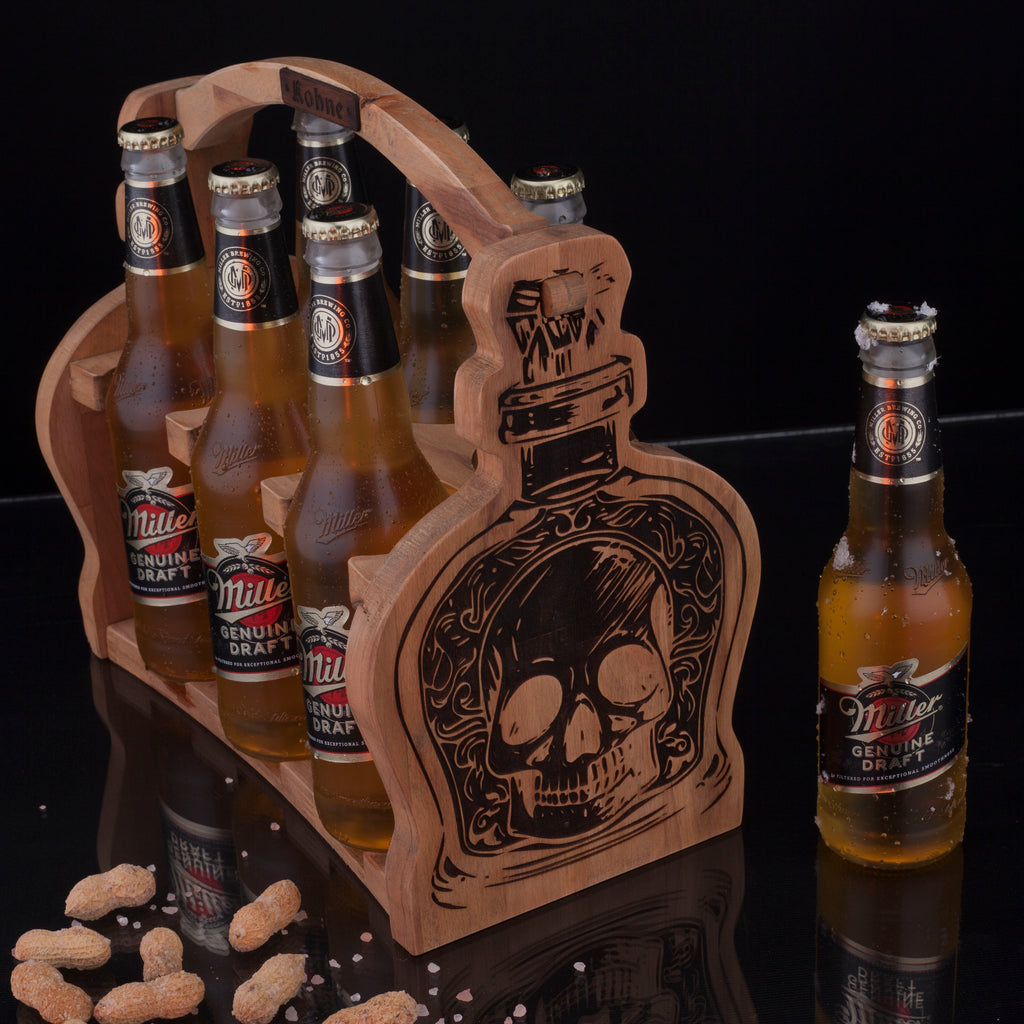 Kohneatelier Skull Bİra Taşıyıcı Oak