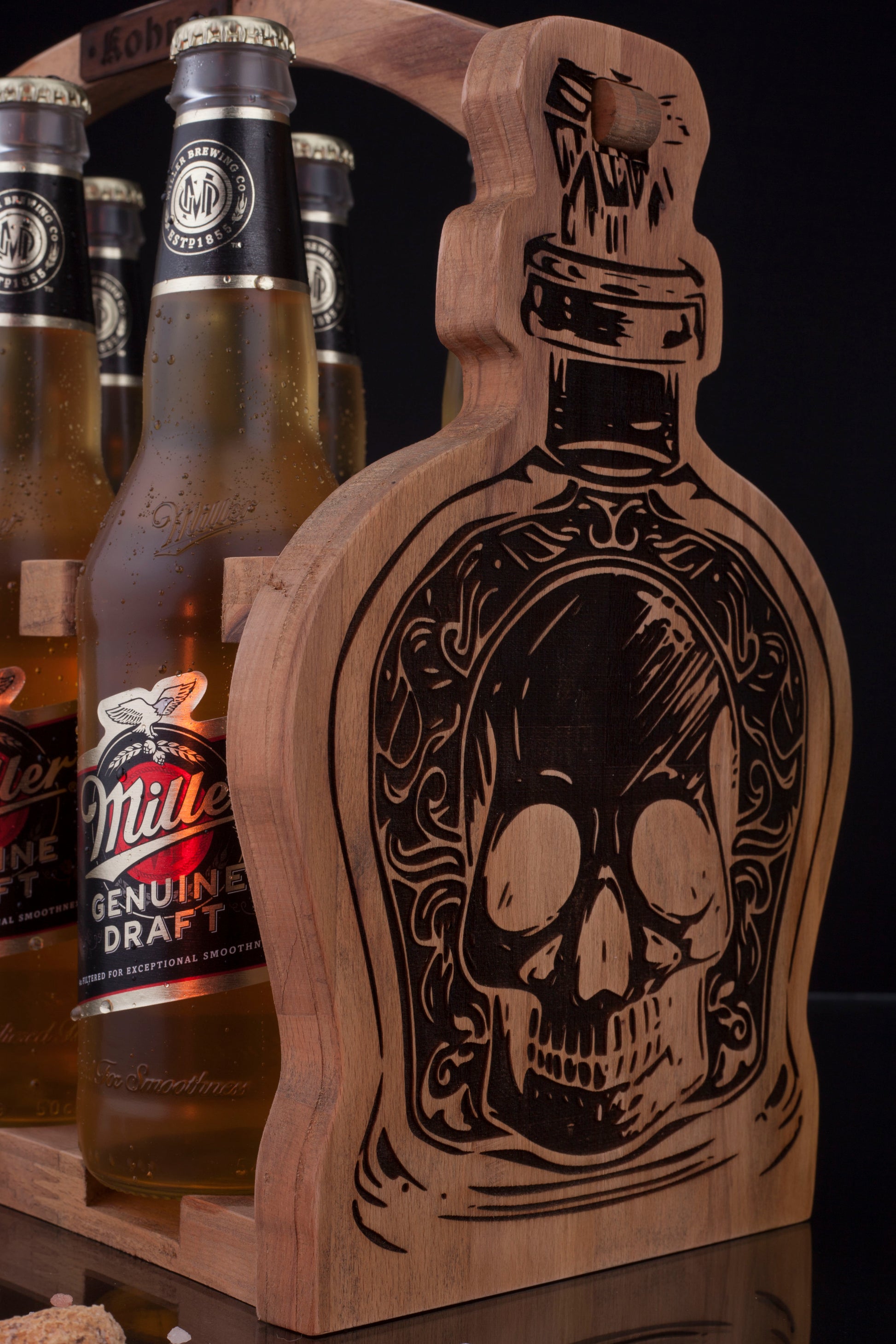 Kohneatelier Skull Bİra Taşıyıcı Oak