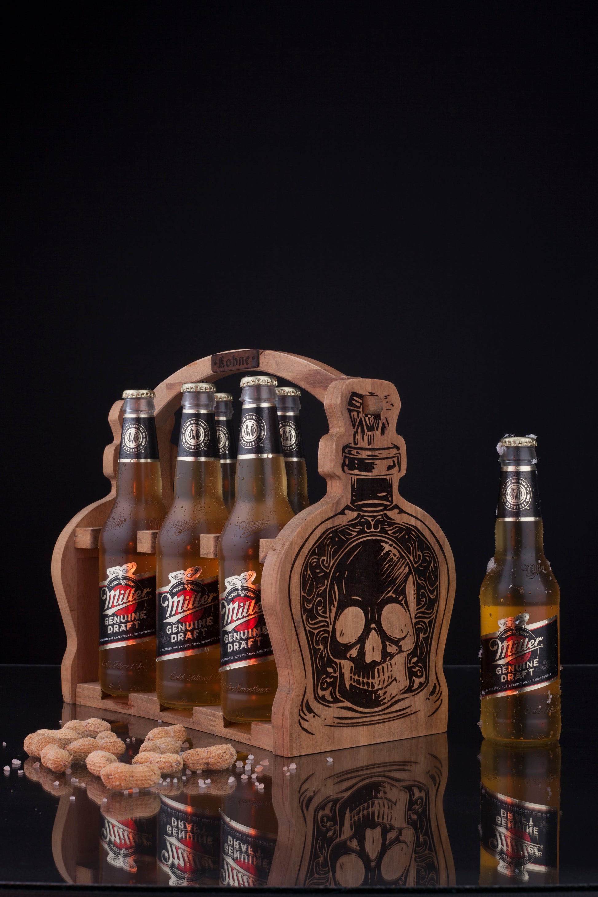 Kohneatelier Skull Bİra Taşıyıcı Oak