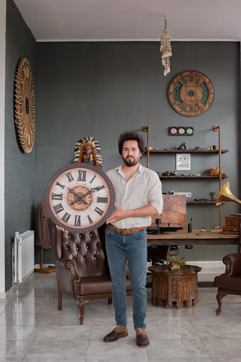 KohneAtelier eyes Duvar Saati, Premium Duvar saati