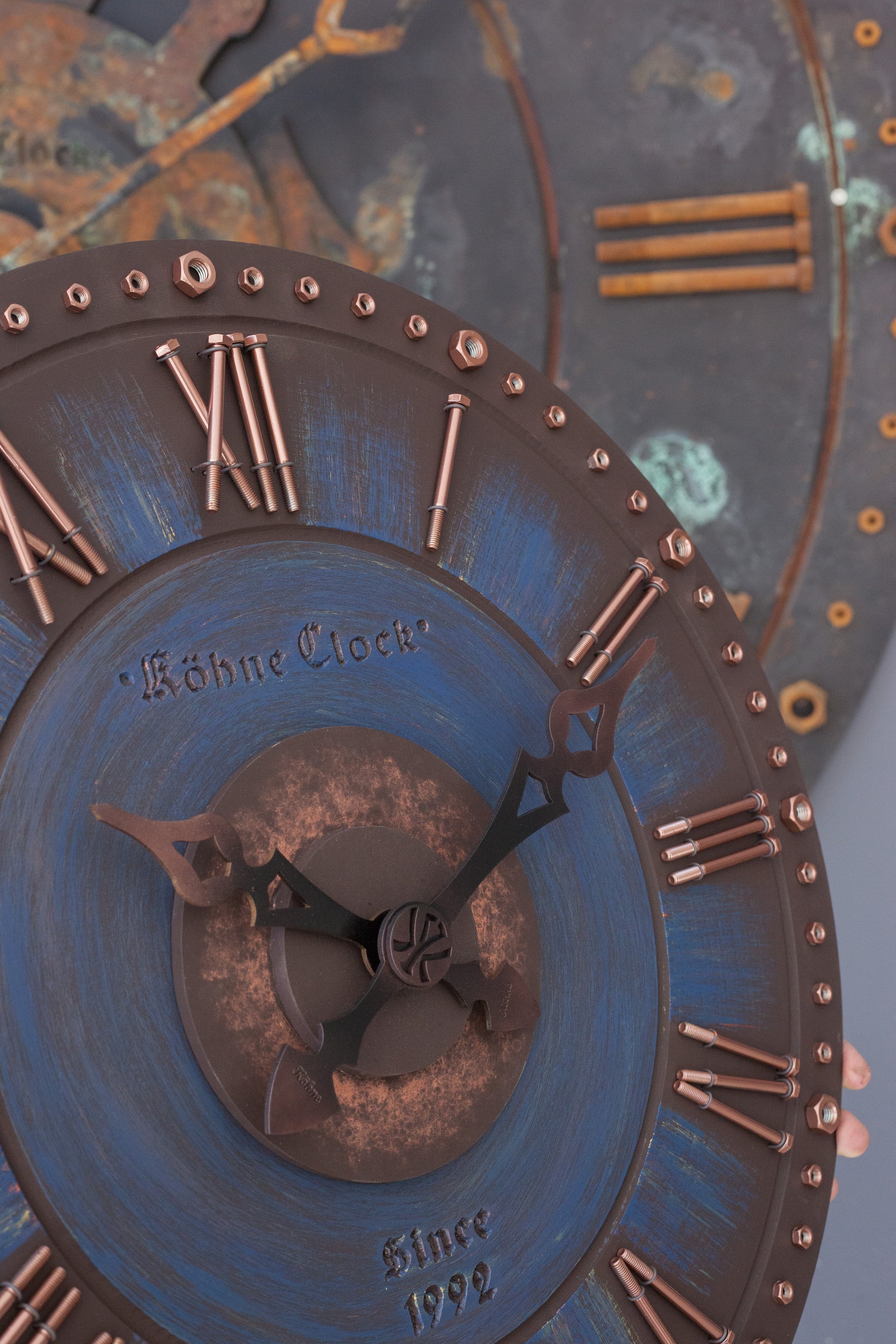 KohneAtelier Somcupper  NAVYBlue Duvar Saati, Premium Duvar saati