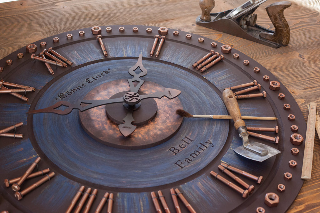 KohneAtelier Somcupper  NAVYBlue Duvar Saati, Premium Duvar saati