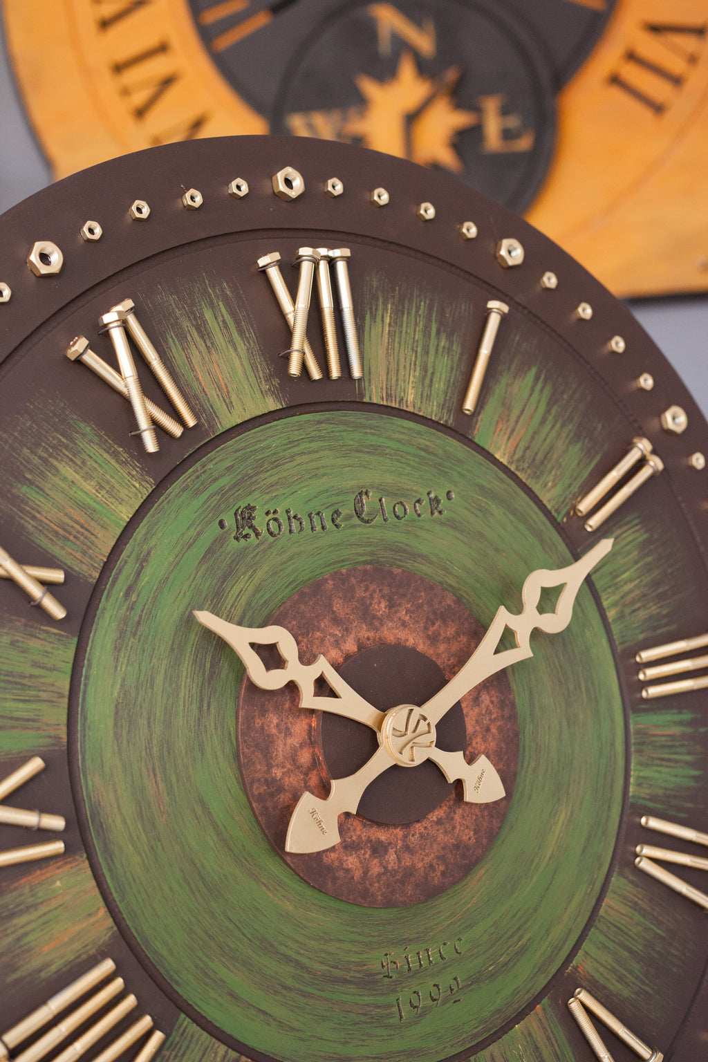 KohneAtelier Som green Duvar Saati, Premium Duvar saati