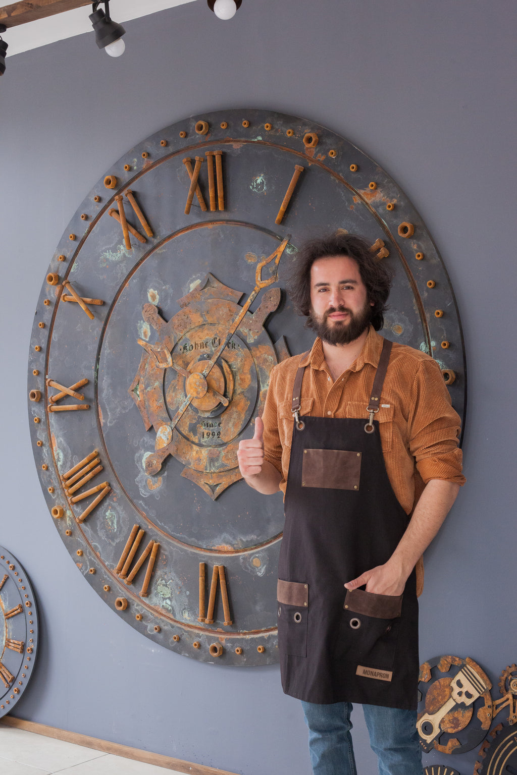 KohneAtelier Kişiye Özel  200cm duvar saati