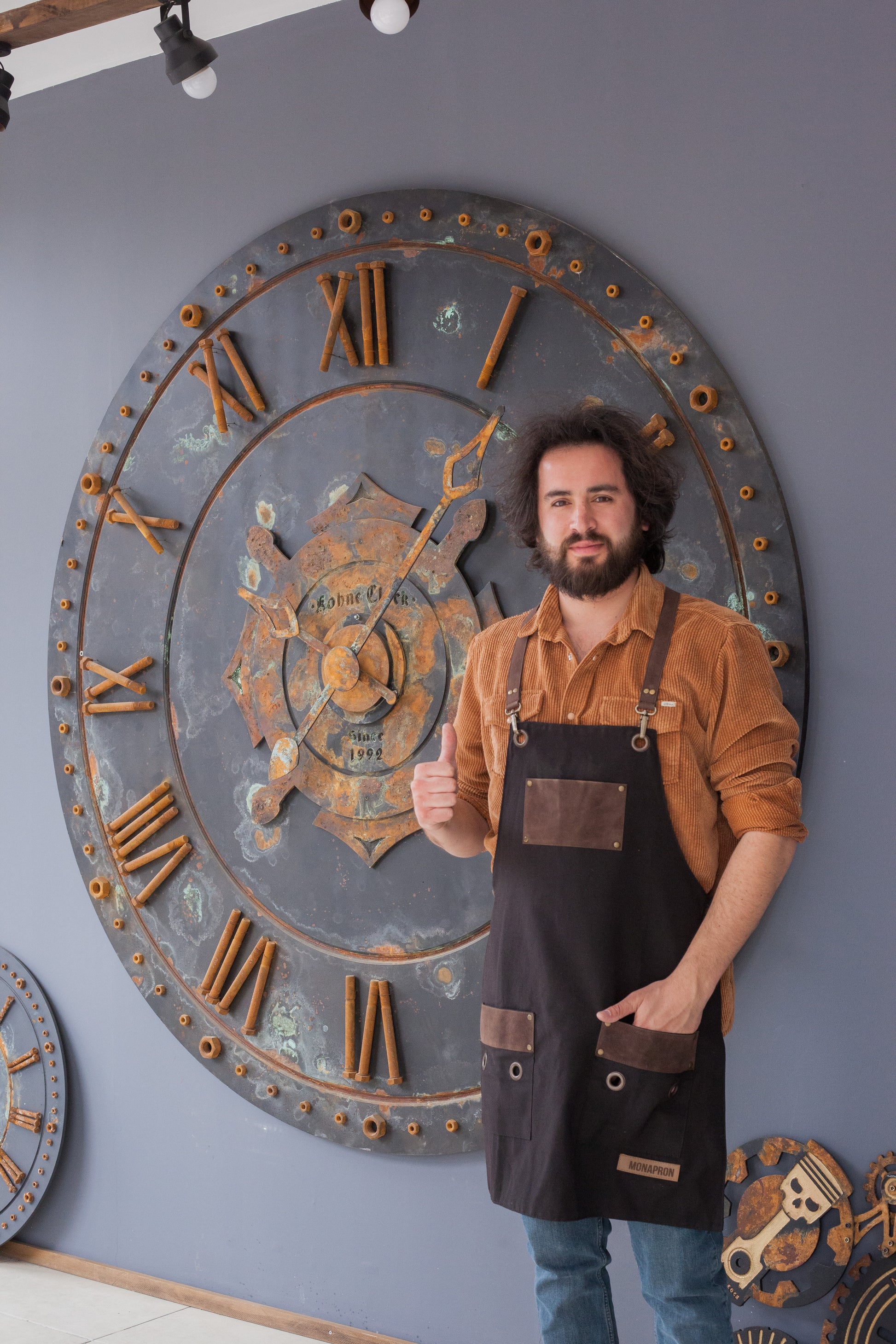 KohneAtelier Kişiye Özel  200cm duvar saati