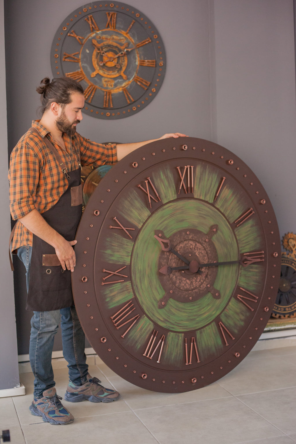 KohneAtelier Kişiye Özel  150cm duvar saati
