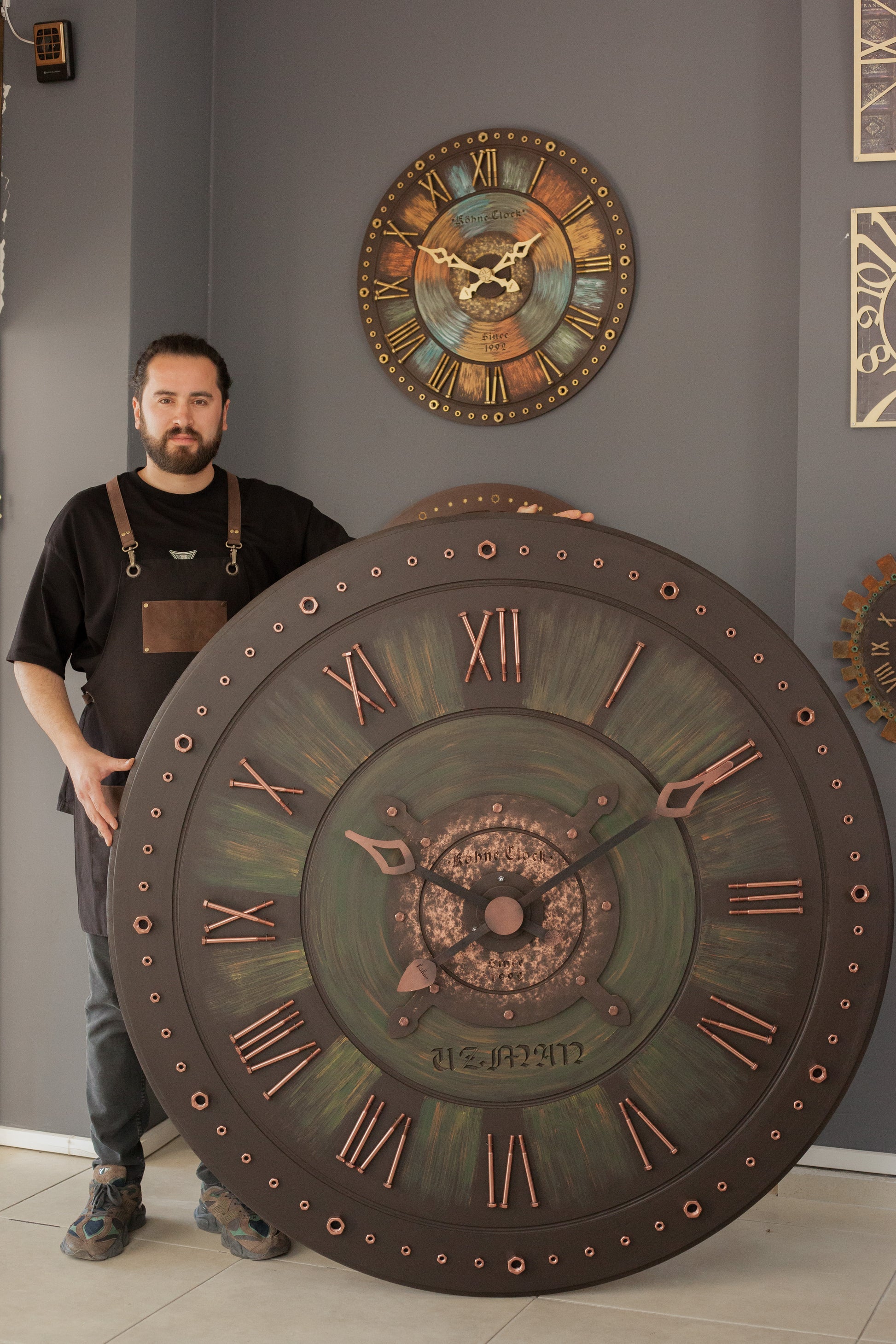 KohneAtelier Kişiye Özel  150cm duvar saati